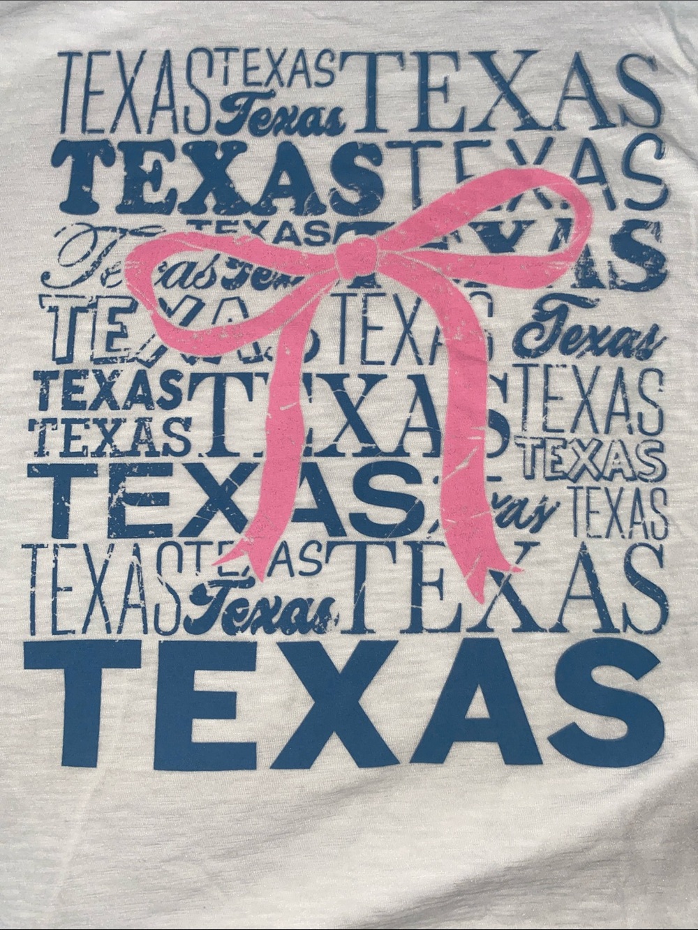 NWT Texas‎ Bow Graphic Tee S B34
